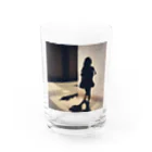 てんてんの綺麗な女性の影グッズ Water Glass :front