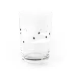 ポメラニアン 🐾 ポメポメしゅーくりむのコーヒー牛乳ぽめ(白) Water Glass :front