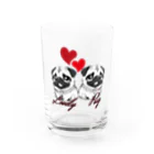 furebuhi　clubのＬＯＶＥＬＹ　ＰＵＧ（ラブリーパグ） Water Glass :front