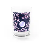 raran06の夜桜 Water Glass :front