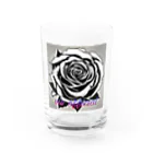 vieのBLACK_rose Water Glass :front