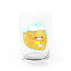 satoayaのアニマルカフェのドリンクマ　レモンティー Water Glass :front