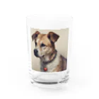 まさのお店の凛々しい犬 Water Glass :front