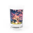 幸福降臨屋の羽化中のサクラ樹 Water Glass :front