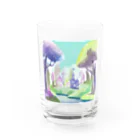 dxwtcrs94zの森のイラストグッズ Water Glass :front