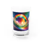 Daisy333の虹 Water Glass :front