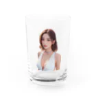 bitpiyoの綺麗なお姉さん Water Glass :front