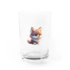 romi-yuのキツネくん Water Glass :front