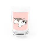 猫の休憩所withこにゃくとのムース君応援グッズ Water Glass :front