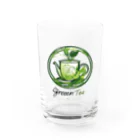オレンジルーシーの癒しのグリーンティー Water Glass :front