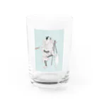 keeeeeep smilingのバレエ男子とバレエ猫 Water Glass :front