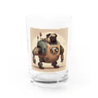 PUGおやじのロボパグ出動 Water Glass :front