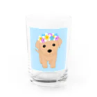 Y.A.Designのハワイの犬 水色  Hawaiian Dog Light Blue グラス前面