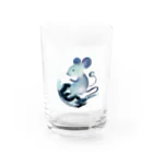 シリーズ＆シリーズの水墨画シリーズ　鼠 Water Glass :front