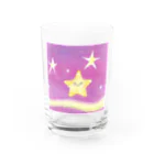 オハナショップの幸せを与えるキラキラ星 Water Glass :front