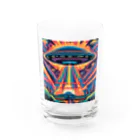 Zvookのサイケデリック　UFO Encountering the Unknown Water Glass :front