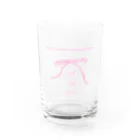 𝐀𝐣𝐢𝐥𝐥𝐨 𝐨𝐫 𝐑𝐢𝐛𝐛𝐨𝐧のpink Lace up Water Glass :front