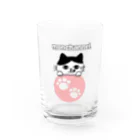 もんちゃんねる.のもんちゃんねる.ロゴ Water Glass :front