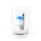 れの彼岸花.🦋色あり Water Glass :front