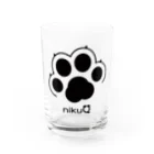 WebArtsのオリジナルブランド「nikuQ」の猫タイプです Water Glass :front