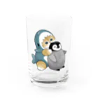 mofusandのサメにゃんペンギン吸い Water Glass :front