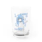 ライカのお店屋さんのKAWAII女の子（空色） Water Glass :front