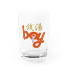 ぽて子の番台の銭湯boy Water Glass :front