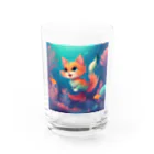 ノースのマーメイドキャット Water Glass :front