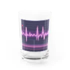 mustyのかっこいい心電図波形 Water Glass :front