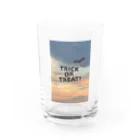 tmy_fの夕焼けとハロウィン Water Glass :front