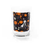 ToToMoの【ハロウィン】スケルトンキャット Water Glass :front