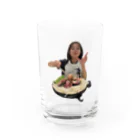 サウナ犬のもぐもぐちゃん Water Glass :front