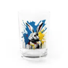 mojaのアートうさぎ🐰 Water Glass :front