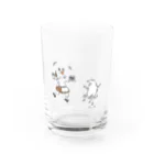 わたなべさんちのアメリカンダイナー鳥獣戯画グラス Water Glass :front