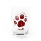 WebArtsの肉球をモチーフにしたオリジナルブランド「nikuQ」（猫タイプ）です Water Glass :front