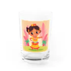 オハナショップのフラダンサーナナちゃん Water Glass :front