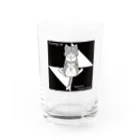 Tatsumi’s origami worksのOrigami Purring cat Water Glass :front