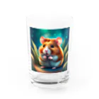 安田ワールドのハムスターのイラストグッズ Water Glass :front