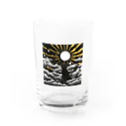 猫神様のありがたや〜（黒猫） Water Glass :front