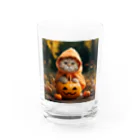 Catharinesのネコのハロウィン Water Glass :front