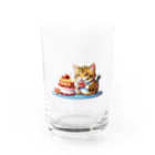 Auraのぱくぱくネコちゃん Water Glass :front