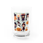 ワンダーワールド・ワンストップのかわいいたくさんのハローウィーンキャラクター③ Water Glass :front