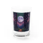 umakoiの不気味な雰囲気の月夜の森の風景のドット絵 Water Glass :front