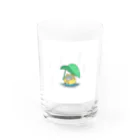 強風フラッシュバンの雨にゃんこ Water Glass :front