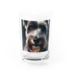 猫と犬どっちも好き！の犬 Water Glass :front