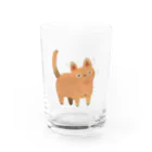 うずら舎のぽやぽや猫 Water Glass :front