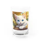 yoiyononakaの葡萄畑の番猫02 Water Glass :front