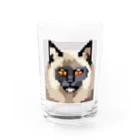 kindonesiaのドット絵の アメリカンカール Water Glass :front