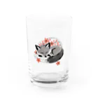 Shihiroの桜と銀ぎつね Water Glass :front