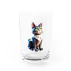 どどめの3D猫 Water Glass :front